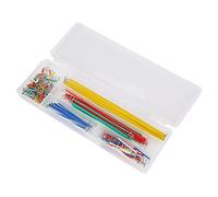 140pcs Forme de U Planche à pain sans soudure Boîte de kit de fil de câble de cavalier pour Bouclier DIY, Planche À Pain