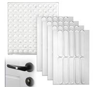 140PCS Protection Pied de Chaise Silicone, Silicone Transparent Patin Antidérapant, Amortisseur Porte Placard, Convient pour Les Portes, Les Armoires(8 × 2 mm)