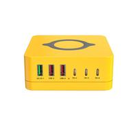 140W Charging Station with Retractable USB-C Cable Fast Charger for Tablet PC Phones Multiple Devices AU Plug