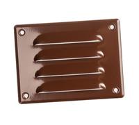 140x105mm Grille de Ventilation avec Moustiquaire - Grilles d'aération en Métal - Acier, Marron