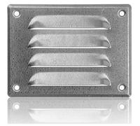 140x105mm Grille de Ventilation en Acier Galvanisé avec Moustiquaire - Grilles d'aération Métallique