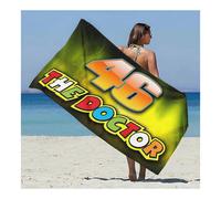 (140x180cm,#15)Valentino Rossi 46 Motorcycle Racing Microfiber Bath Towel Swim Beach Blanket UK