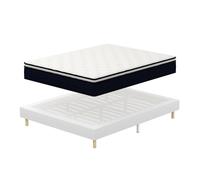 140x190x25 Matelas Ressorts ensachés et sommier Ensemble, de Forme et Ressorts+Sommier Hauteur du Cadre de lit 29 cm