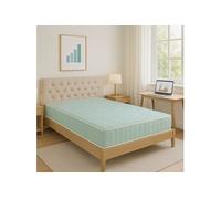 140x200 cm ressorts ensaches + 5 cm Memoire de Forme 60 Kg/m3 - Matelas Luxe aloe + Oreiller memoire de forme Offert - Hauteur +/- 19 cm - Accueil Moelleux - Soutien Tres Ferme - 5 Zones de Confort -