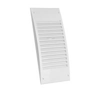 140x300mm Grille de Ventilation avec Moustiquaire - Grille D'aération Réglable - Plastique ABS Blanc