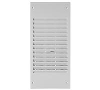 140x300mm Grilles D'aération avec Moustiquaire - Blanche Réglable Grille de Ventilation en Plastique