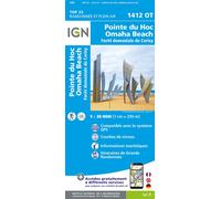 1412ot pointe du hoc - omaha beach foret domaniale de cerisy Échelle 1 : 25 000 - Collectif - Ign Institut Geographique National - broché - Atlas / carte