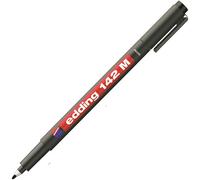 142 M Feutre Permanent - Noir - 1 Stylo - Pointe Ronde 1 Mm - Stylo Pour Écrire Sur Du Verre, Du Plastique, Des Films Et Surfaces Lisses - À Séchage Rapide, Résistant Aux Taches Et Étanche[Z3552]