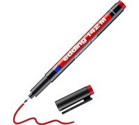 142 M Feutre Permanent - Rouge - 1 Stylo - Pointe Ronde 1 Mm - Stylo Pour Écrire Sur Du Verre, Du Plastique, Des Films Et Surfaces Lisses - À Séchage Rapide, Résistant Aux Taches Et Étanche[Z3554]