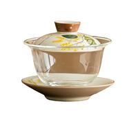 142 ml en verre peint à la main Jinguiyue Lapin-Jinguiyue Rabbit, un grand service à thé domestique non chaud.