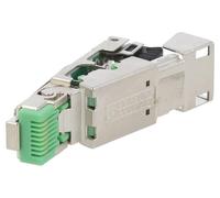 1421126 Fiche RJ45 PIN : 8 plaqué or Système : 8p8c pour câbles IDC PHOENIX CON