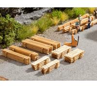 14214 Noch Ho Emballage 8 Polaire De Cèdre Kit Bois Vrai Laser Coupe Échelle 1 :