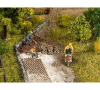 14227 Noch Ho Pierres Percé pour Jardin En Laser Coupe Récipient 126 Pièces