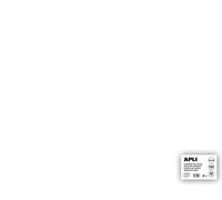 [14254] apli Etui Cartoline de Bricolage 180G 50x65CM 25 feuilles BLANC