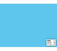 [14262] apli Etui Cartoline de Bricolage 180G 50X65CM 25 feuilles BLEU CLAIR