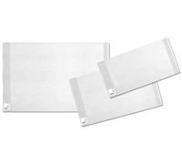 HERMA 14265 Basic Protège-livre en film résistant avec étiquette et protection des bords soudés Transparent 26,5 x 54 cm