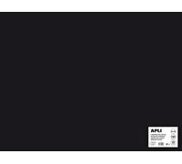 [14279] apli Etui Cartoline de Bricolage 180G 50X65CM 25 feuilles NOIR