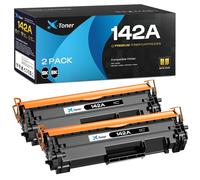 142A Toner avec Puce Compatible avec 142A 142X, pour LaserJet MFP M140w Toner M110w M110 MFP M140 MFP M139w M139 W1420A W1420X (2 Noir)