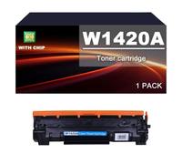 142A W1420A Cartouche De Toner Compatible for HP M110 M110w M139, avec Puce | Remplacement des cartouches de toner 142X W1420X for HP LaserJet M110 M110w MFP M139w M140w, 1500 pages(1 PACK)
