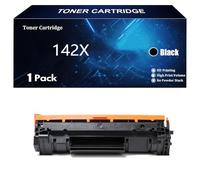 142X Cartouche de Toner de Remplacement pour HP 142X W1420X 142A W1420A, Compatible avec Les pour HP LaserJet M110w M110we MFP M139we M140w M140we Imprimantes ,Black-1 Pack