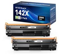 142X Noir (avec Puce) Compatible pour HP 142A 142X Cartouche de Toner