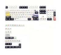 143/138 Touches Pixel Art Dessin Animé Keycaps PBT 5 Faces Sublimation OEM Profil Clavier Mécanique Keycaps for Les Amateurs De Clavier De Bricolage De Jeu(138 Keys)
