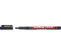 143 B Feutre Permanent - Bleu - 1 Stylo - Pointe Biseautée 1-3 Mm - Stylo Pour Écrire Sur Du Verre, Du Plastique, Des Films Et Surfaces Lisses - À Séchage Rapide Résistant Aux Taches Et Étan[Z2629]