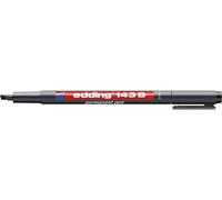 143 B Feutre Permanent - Noir - 1 Stylo - Pointe Biseautée 1-3 Mm - Stylo Pour Écrire Sur Du Verre, Du Plastique, Des Films Et Surfaces Lisses - À Séchage Rapide Résistant Aux Taches Et Étan[Z2628]