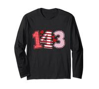 143 Je t'aime Saint Valentin pour sa Saint-Valentin 143 Manche Longue