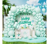 143 Pcs Pastel Blue Turquo Latex Balloons Different Sizes Teal Blue Balloon Garland Kit For Kids Birthday Party Christening Baby Shower Wedding Baby Shower Decorations