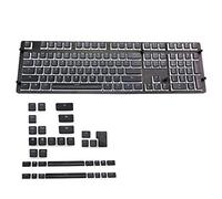 143 touches de clavier ANSI Layout PBT double peau coup de lait rétroéclairé pour K70 K65 Jeu de touches de clavier mécanique