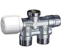 1431 Vanne thermostatique droite simple tube double sans robinet et bouchon FAR