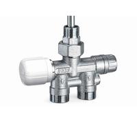 1435 Vanne thermostatique MONO-BITUBE droite avec robinet et capuchon FAR
