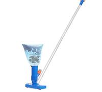 143cm Nettoyeur de Piscine - 4 Tiges Amovibles en Aluminium, Tête D'aspiration pour L'étang avec Sac à Feuilles pour Le Nettoyage par Aspiration du Fond de la Piscine Mini Nettoyeur pour Spa/Fontaine