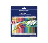 [144 50NC24] STAEDTLER étui de 24 crayons de couleur NORIS CLUB gommables