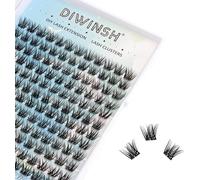 144 Clusters Of Individual False Eyelashes 10 Mm Length D Curl Diy Cluster Volume Lashes Individual Natural Cluster False Eyelashes Diy At Home Eyelash Extensions Cluster Lashes (Diy-10mm)