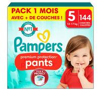 Pampers Couches-culottes Premium Protection Pants Taille 5, 144 couches-culottes