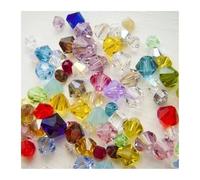144 pcs/Lot cristal clair/cristal AB chinois 5301 perles Bicone en cristal 8mm(Mixed colors)