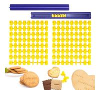 144 Pièce Biscuit Stamp, Cookie Stamp Letter Stamp, Emporte piece Alphabet et Chiffre, Lettre Cookies Stamp pour Gateau, pour Biscuit Glaçage Fondant à L'argile