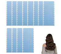 144 pièces Bande D'Extension De Cheveux, 4 x 0.8 cm Rubans de perruque Adhésive Double Face étanche AdhéSifs Pré-découpés Pour Le Trame De Cheveux et Les Extensions Tape-in Hair