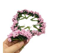 144 pièces de mini étamines de fleurs artificielles et tiges souples de 20 mm, petites baies pour créations DIY, épingles à cheveux de mariée, décoration de gâteau, corsage de poignet, boutonnière