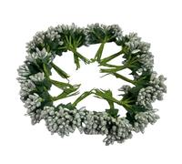 144 pièces de mini fleurs artificielles argentées avec étamines et pistils mous et tiges douces, baies de 20 mm pour créations DIY, épingles à cheveux de mariage, décoration de gâteau, corsage de