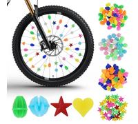 144 Pièces Perles Rayons Vélo, Décorations Colorées pour Rayons de Vélo, Clip Rayon Vélo Coloré Réflecteurs de Rayons de Vélo, Clips de Rayons de Vélo, Convient pour Une Large Gamme de Vélos.