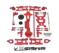144001 Pièces de mise à niveau métallique de swing bras lien de la tige de liaison de la tige de la tige compatible avec 1 à 14 modèles de voiture RC 144001 144002 144010 accessoires de remplacement(R