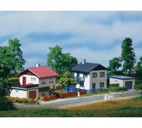 14462 Auhagen N Set Immeubles D’Habitation Avec Garage Accessoires Échelle 1 :