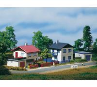 14462 Auhagen N Set Immeubles D’Habitation Avec Garage Accessoires Échelle 1 :