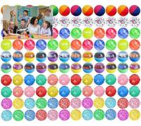 144PCS Balle Rebondissante, 32 mm Balles Rebondissantes Enfant, Caoutchouc Rebondissantes Balles, Couleurs Vives, Bouncy Balls,Anniversaire de Jeu de Parti, Cadeaux de Récompense D'école