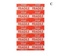 144pcs / lot Fragile Étiquette d'avertissement autocollant 9x5cm Handle With Care Gardez livraison express Étiquette d'emballage Tag Mark spéciale(C)