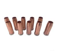145 0132 Lot de 10 buses à gaz pour chalumeau de soudage Forme conique Diamètre 14 x 24 mm Longueur 76 mm