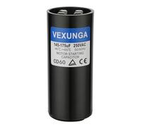 145-175 uF MFD 250 VAC 50/60 Hz Round electronic starter Start Capacitor Single Phase Capacitors for AC Motors Starting or Pool Pump or Well Capacitance Meters